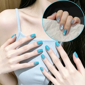 Kit de vernis à ongles gel bleu 24 couleurs très populaire, haute saturation des couleurs, gel UV effet œil de chat avec nuancier pour académie de formation en manucure - Product Image 5