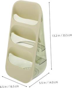 Support de rangement multifonctionnel en plastique pour baguettes de cuisine, organiseur de couverts avec séparateur - Product Image 4