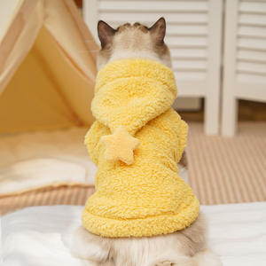 Pijama con Capucha Cálido y Lindo para Invierno Star Prince, Chaleco de Forro Polar Grueso para Perros y Gatos de Raza Pequeña, Bichón Frisé, Pomerania - Product Image 6