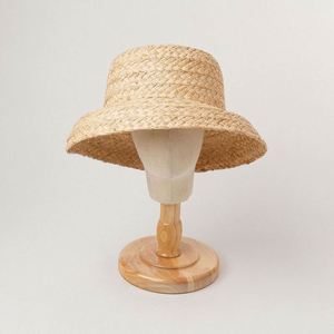 Sombrero de Paja Coreano Tejido a Mano, Estilo Retro, Copa Plana, Ala Plegable, para Niños y Niñas, Ideal para Viajes, Vacaciones y Playa - Product Image 5