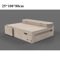Boîte de camping pour voiture personnalisée, fabriquée à la main, en bois, avec un design à emboîtement, accessoire multifonctionnel pour l'intérieur des camping-cars, lit pour camping-car