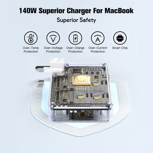 Adaptateur secteur USB-C pour <span class=keywords><strong>MacBook</strong></span> <span class=keywords><strong>Pro</strong></span>/Air 140W UK Socket Standard Type-C <span class=keywords><strong>Chargeur</strong></span> d'ordinateur portable Protection OVP pour caméra Écouteurs - Product Image 5