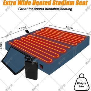 Outdoor Heated Seat <b>Cushion</b> Oxford Cloth <b>Rectangular</b> USB Powered Camping Winter Use Three Temperature Settings - Product Image 3