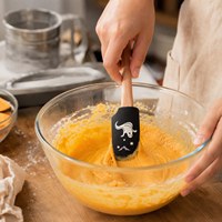 Spatule à crème en silicone de 8,4 pouces résistante à la chaleur pour la décoration de gâteaux et pâtisseries, avec motifs fantôme, chauve-souris, araignée et impression en relief
