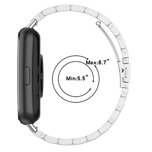 BEEFLYPOWER Correa de Repuesto de Acero Inoxidable para Reloj Inteligente Huawei <span class=keywords><strong>Fit2</strong></span> - Product Image 4