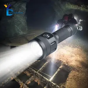 Bajo el agua 100M 3LED linterna de buceo 3500 lúmenes 21700 buceo luz estroboscópica con antorcha