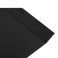 Emballage en carton pliable avec logo personnalisé Boîtes en papier pour chaussures et vêtements Boîte cadeau avec fermeture magnétique à rabat noir et ruban