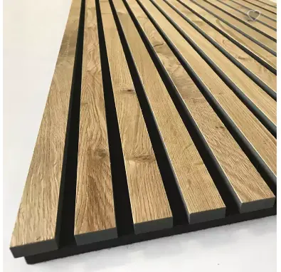 Wooden Grille Board Polyester Environmental Protection Flame Retardant Sound-absorbing Board Solid Wood Grille Plate