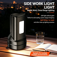 Lampe torche LED puissante longue portée, rechargeable, projecteur, lampe d'urgence longue autonomie pour patrouille et utilisation en extérieur