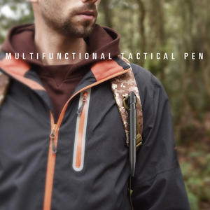 Bolígrafo táctico ZSB-01 de aleación de aluminio, bolígrafo multifuncional EDC para herramientas de supervivencia, regalo, negro y plateado - Product Image 3