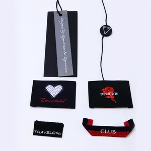 Hang Tag Rope Custom Clothing Seal String Hang Tag Paper Custom Logo Printed Clothing Tags Labels