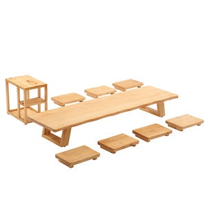 Tavolo da tè giapponese tatami in legno massello <span class=keywords><strong>Zen</strong></span> bovindo lungo davanzale per finestra tavolo da tè seduto - Product Image 6