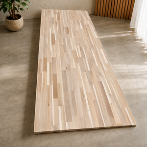 Planche de bois à jointures naturelles, finition naturelle, design minimaliste pour meubles d'intérieur, matériau écologique - Product Image 1