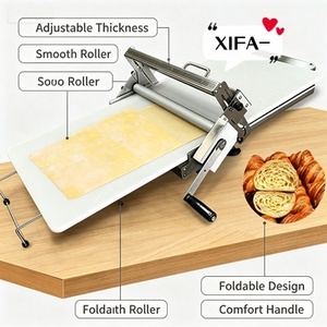 Máquina Laminadora <span class=keywords><strong>de</strong></span> Masa Pequeña para Uso Doméstico |   Rodillo Eléctrico Portátil para <span class=keywords><strong>Pizza</strong></span>, Pasta y Fideos - Product Image 1