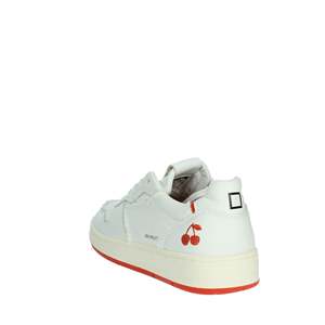 D.A.T.E. Sneakers Donna blanches et orange, chaussures épaisses pour femmes, mode décontractée - Product Image 2
