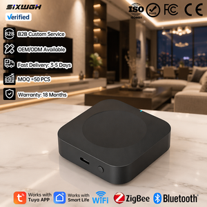 Passerelle domotique SIXWGH Tuya Zigbee & BLE & Wifi, contrôle par application, compatible avec Alexa et Google Assistant - Product Image 1