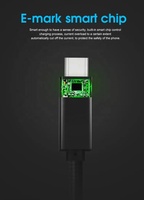 Cable USB-C a USB-C de 100W, 20Gbps, USB 3.2 Gen2, Chip E-Marker, Compatible con Sincronización de Video 4K a 60Hz, Cable Trenzado de Nailon