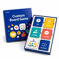 Jeu de cartes de formation en communication pour services personnalisés ASK LISTEN OFFER CONFIRM, jeu de société de simulation de rôle pour le service client, en papier recyclable