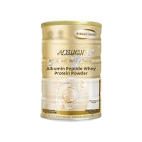 Poudre de protéines de lactosérum à base de peptides d'albumine personnalisée OEM, peptides de petite molécule, boisson protéinée nutritionnelle, 320g, durée de conservation de 24 mois