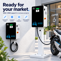 Chargeur DC à une seule prise YUNKU 20 kW avec code QR pour le partage et la location de motos électriques - Fabriqué en Chine