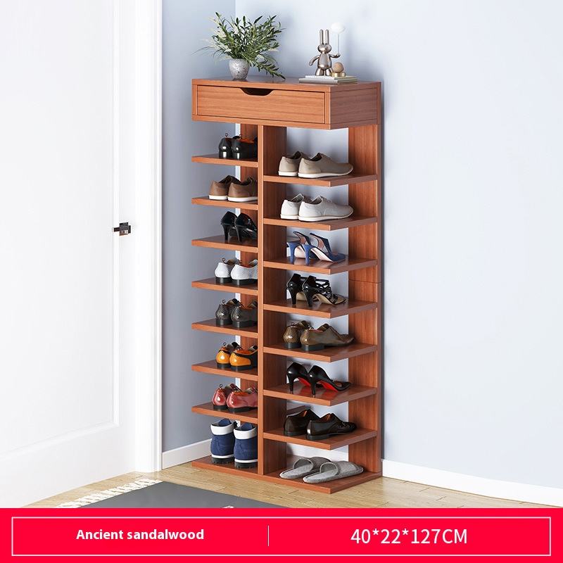 9-layer antique sandalwood color 127cm