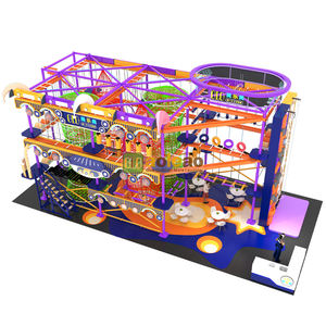 Équipement <span class=keywords><strong>de</strong></span> terrain <span class=keywords><strong>de</strong></span> jeu intérieur pour enfants avec parcours d'obstacles surélevé et mur d'escalade, jeux doux pour enfants - Marque Aoleao - Product Image 3