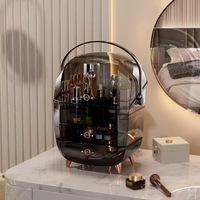 Boîte de rangement de bijoux de luxe légère auto-conçue Grande capacité anti-poussière transfrontalière