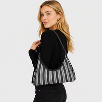 Sac fourre-tout en toile imperméable pour femme - Sac à main léger et durable au style décontracté polyvalent