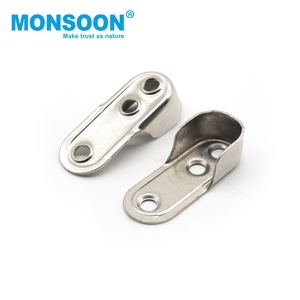 Support de fixation pour tringle de penderie ovale en fer, support de tube ovale pour meuble, embout de support - Product Image 3