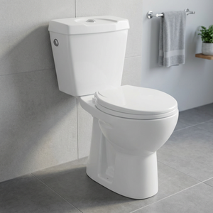 Inodoro de dos piezas Vistaar con descarga doble, asiento de cerámica y tanque oculto. - Product Image 6