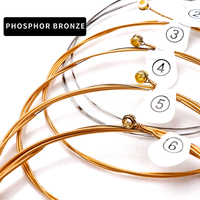 Jeu de cordes de guitare acoustique en bronze phosphoreux GPA Wholesale Gauge 1152, lot en vrac