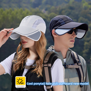 Cappello Estivo Protettivo da Sole per Donne, Ciclismo all'Aperto, Tesa Larga Espandibile, Asciugatura Rapida, Impermeabile, Traspirante, Berretto da Baseball - Product Image 1