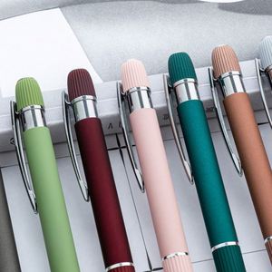 Custom Logo 1.0Mm Multi-Color Retractable Aluminum Barrel Ballpoint Office Stationery Student Advertising Gift <b>Pen</b> - Product Image 2