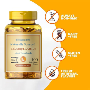 Lifworth Oem Supplement Vitamine <span class=keywords><strong>E</strong></span> <span class=keywords><strong>Capsules</strong></span>/Vitamine <span class=keywords><strong>E</strong></span> Softgel <span class=keywords><strong>Capsules</strong></span> - Product Image 5