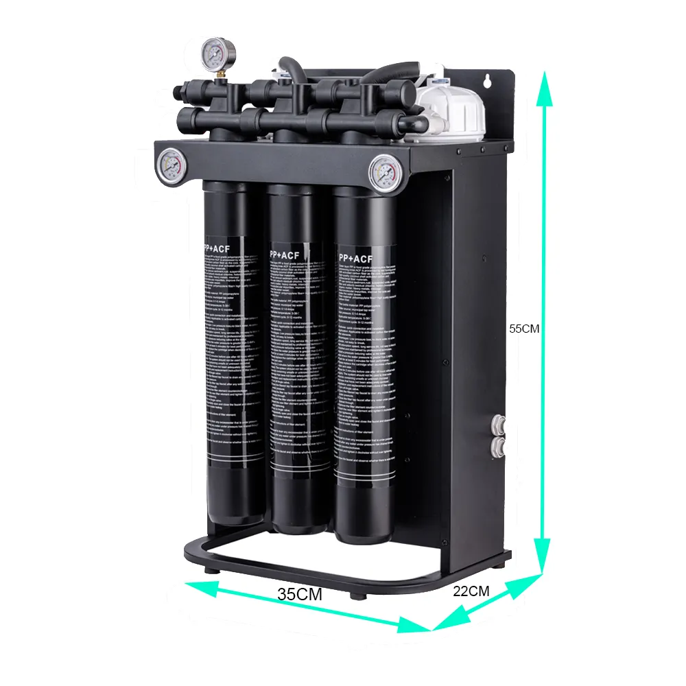 2000GPDROシステム0.25TPH逆浸透清浄機製氷機コーヒーショップ食堂商業用浄水器