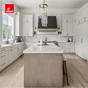 Alland Cottage Slim Shaker Two Town Laccato Colore Crema Opaco Mobili da <span class=keywords><strong>Cucina</strong></span> in Rovere Bianco con Isola per Costruttori - Product Image 5