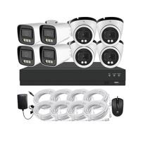 Promo Panas Sistem Keamanan 8MP 4CH 8CH IP CCTV Mendukung 8 Channel Poe NVR Camera Kit dengan Deteksi Manusia AI, Penglihatan Malam OEM/ODM