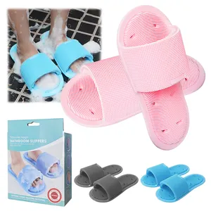 Feet Cleaner Washer Brush for Shower Floor Spas Massage, Foot Scrubber Slipper for Exfoliating Cleaning Foot