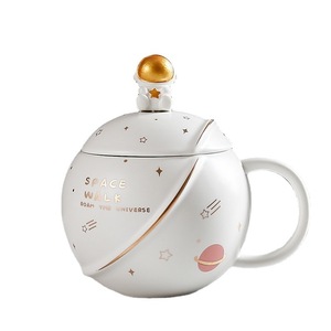 <b>Ceramic</b> Mug Star Pattern Light Blue White Pink Dark Blue Glazed Coffee Tea <b>Cup</b> Home Use Giveaways - Product Image 3