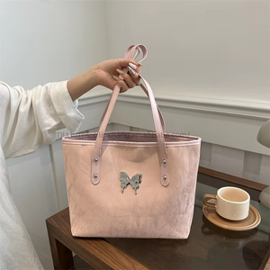 New High-End Women's <b>Tote</b> Handbag Fashionable Large Capacity <b>Zip</b> Closure Shoulder Bag Solid Color PU Ladies Bags - Product Image 6