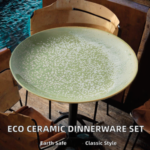 Assiette ronde en <span class=keywords><strong>porcelaine</strong></span> vintage PITO pour le dîner, <span class=keywords><strong>porcelaine</strong></span> personnalisée, restauration, salade, bol en céramique fait main - Product Image 2