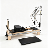 Équipement professionnel OEM & ODM pour clubs de yoga, studios de fitness et salles de sport : Machine Reformer avec tour et demi-trapeze pour étirements et Pilates