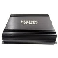 Amplificateur audio de voiture puissant 4 canaux 12V haute puissance classe AB en aluminium avec crossovers et radio HD intégrée pour combinaison mono
