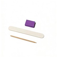 Lot de limes à ongles professionnelles personnalisables en gros pour manucure et pédicure, réutilisables, en matériau EMERY double face