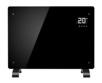Chauffage à convection à panneau de verre avec thermostat réglable, protection contre la surchauffe et la basse température, contrôlé par application