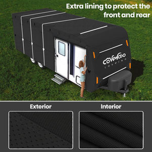 Customization Waterproof High Quality Travel Trailer RV <strong>Cover</strong> Windproof Anti-UV Hail-Protection <strong>caravan</strong> Rv <strong>Cover</strong> - Product Image 2