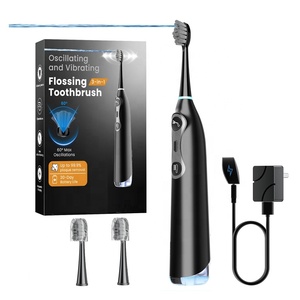 <span class=keywords><strong>Brosse</strong></span> à dents électrique oscillante à double moteur avancée à 60 degrés avec technologie de <span class=keywords><strong>jet</strong></span> ventilé pour un retrait supérieur de la plaque <span class=keywords><strong>dentaire</strong></span> - Product Image 3
