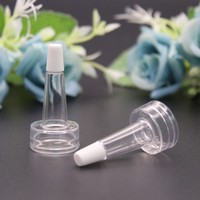 En gros 13mm 20mm En Plastique Transparent Corne Tête compte-gouttes Bouchon Pvc Couvercle pour Verre Médecine Tube Bouteille Flacon