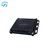 Kotak Sambungan Serat Optik Murah untuk Luar Ruangan, Bahan ABS/PP, Tahan Air IP68, Warna Hitam, 12F 24F, 2x2 Port, 4 Tray, Merk Xuejie 1