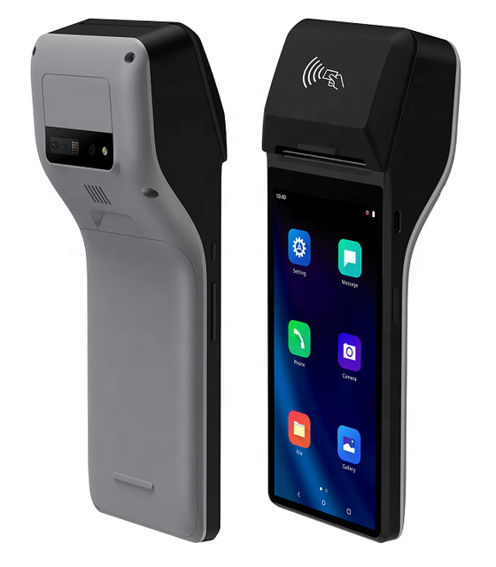 Handheld Pos Terminal with 58mm Printer and 2D Barcode Scanner Mobile Android POS With GMS